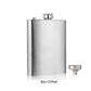 1-10 oz Stainless Steel Flask with Funnel Pocket Flask