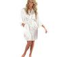 Women Silk Satin Short Night Robe