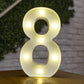 Letters and Numbers LED Lights Lamp Décor