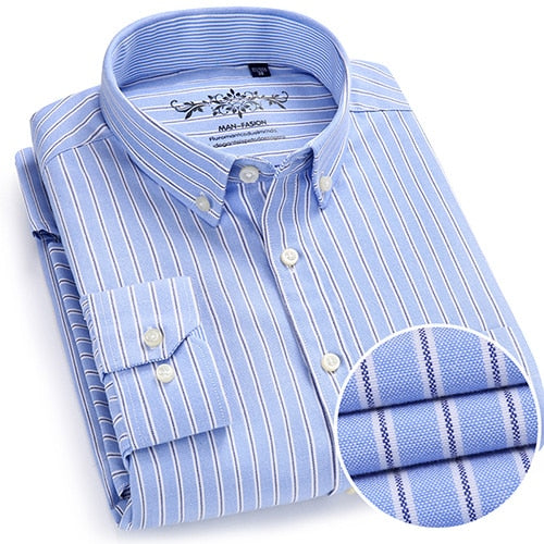 Men's Long Sleeve Oxford Shirt, Various Designs