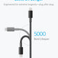 Anker 6ft Premium Double-Braided Nylon Lightning Cable, Apple MFi Certified for iPhone Chargers, iPhone X/8/8 Plus/7/7 Plus/6/6