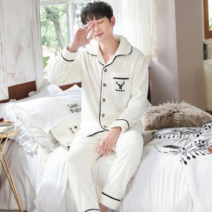 Men's Warm Flannel Sleepwear