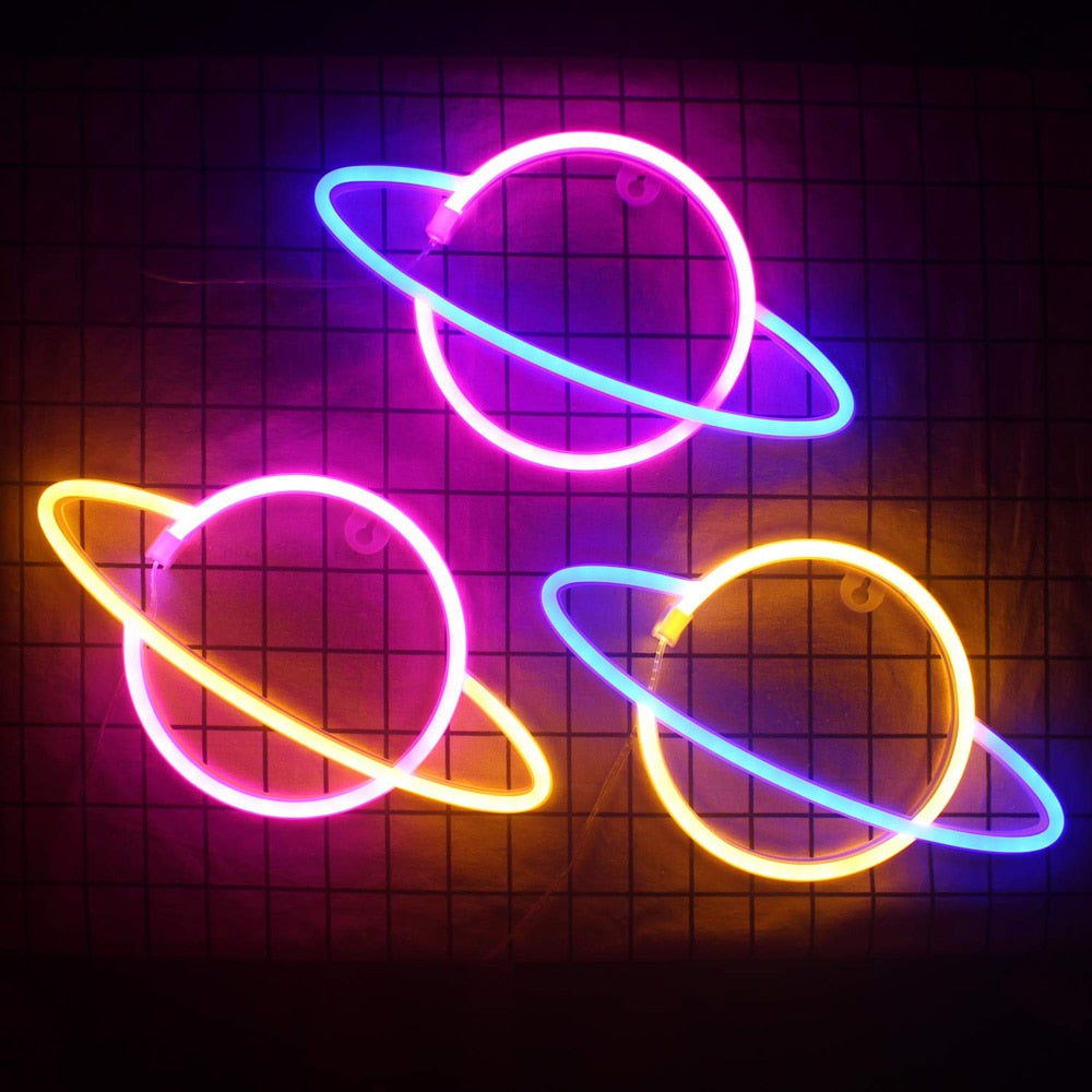 Planet Neon Light