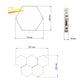 Modern LED Magnetic Honeycomb Touch Quantum Modular Touch Sensitive Lighting LOFT LED Night lamp