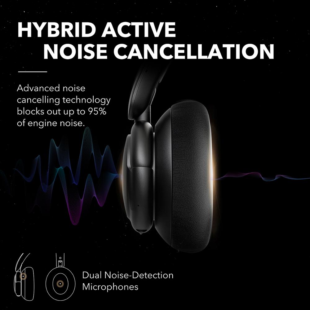 Anker Soundcore Life Q30 Hybrid Active Noise Cancelling wireless bluetooth Headphones with Multiple Modes, Hi-Res Sound, 40H