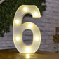Letters and Numbers LED Lights Lamp Décor