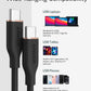 Anker Powerline III Flow, USB C to USB C Cable 100W 3ft, USB 2.0 Type C Charging Cable Fast Charge for MacBook Pro 2020