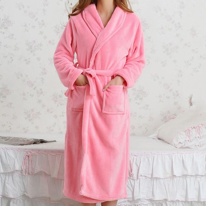 Women's Fleece Long Robe