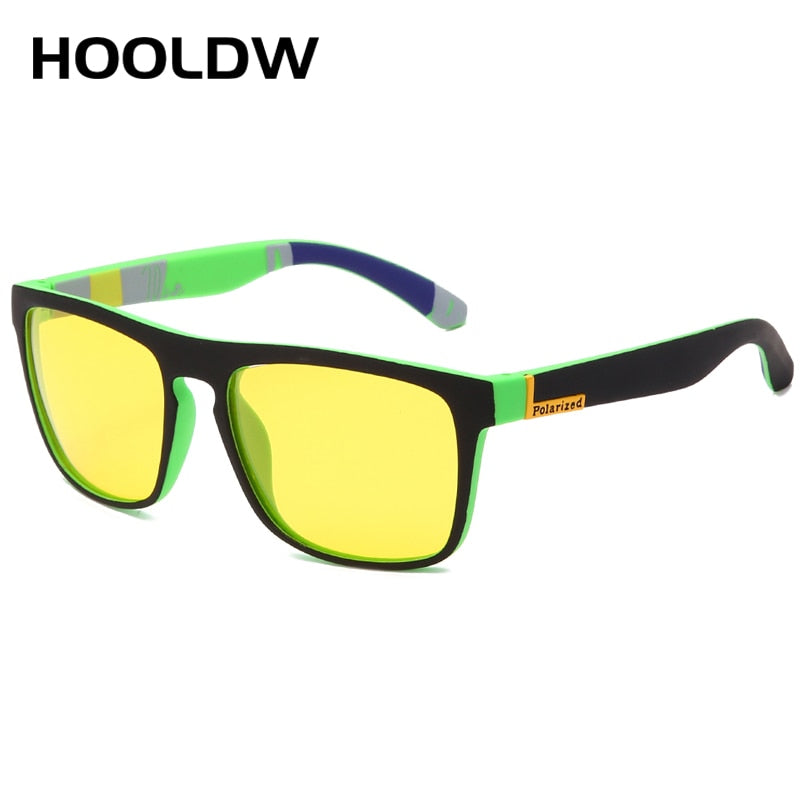 Night Vision Glasses, Polarized Sunglasses Yellow Lens Anti-Glare Goggle Night Driving Sun glasses UV400