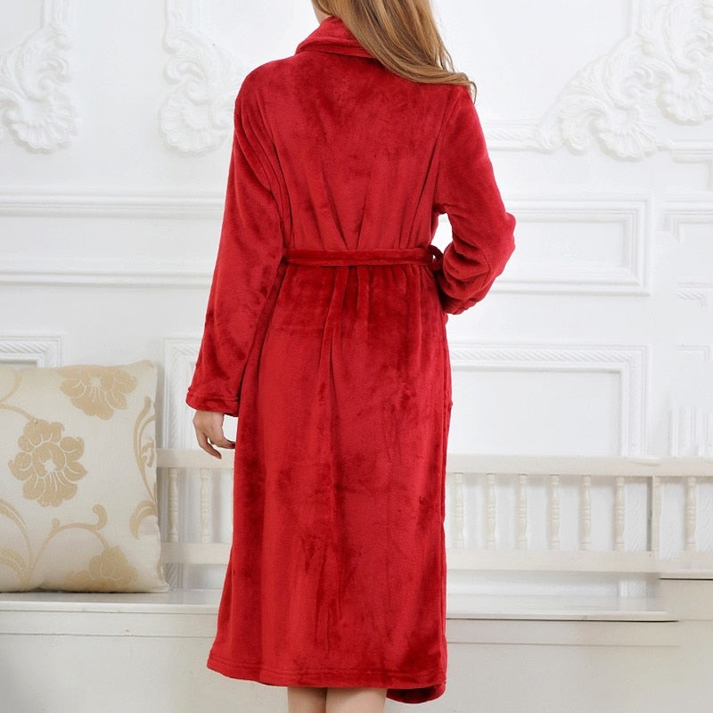 Women's Fleece Long Robe