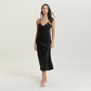 Satin Rayon Suspender Long Nightgown