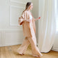 NHKDSASA Kimono Women's Pajamas, Cotton Crepe Long-Sleeved