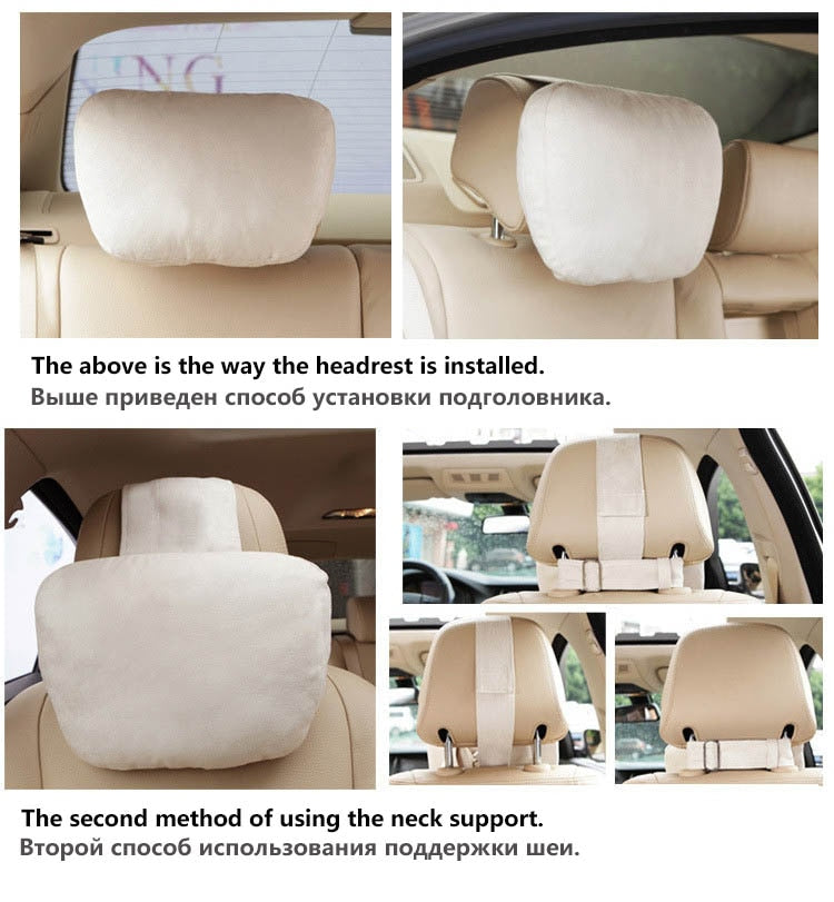 Top Quality Car Headrest, 2 Pieces and Multiple Colors