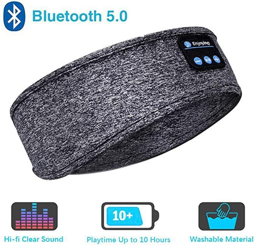 Bluetooth Wireless Headphones Headband and Eye Mask