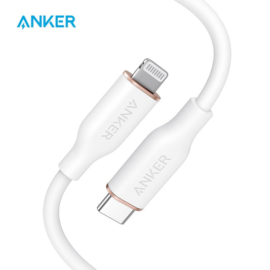 Anker Powerline III Flow usb c to Lightning Cable for iPhone 12 Pro Max / 12/11 Pro/X/XS/XR / 8 Plus Charger cable usb type c