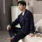 Cotton Solid Color Design Pajama for Men Lounge Sleepwear