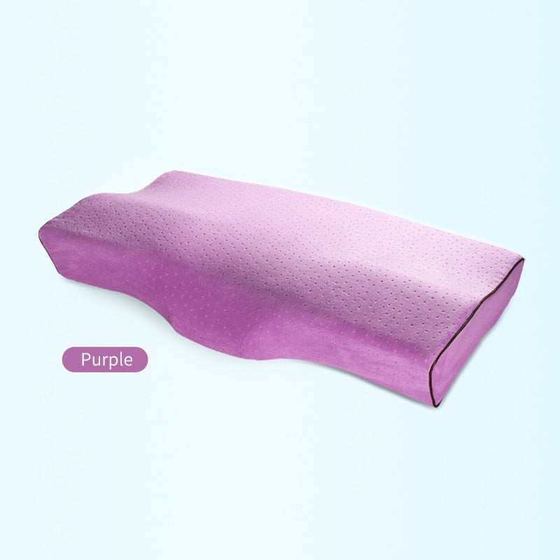 Memory Foam Bed Orthopedic Pillow Neck Protection Slow Rebound Memory Pillow, Butterfly Shaped