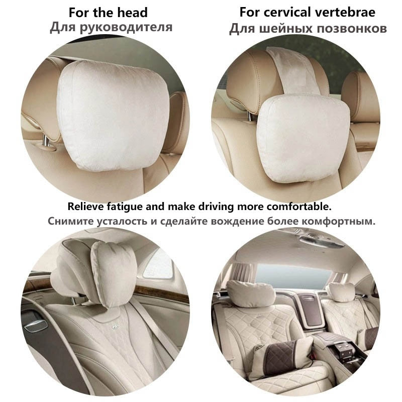 Top Quality Car Headrest, 2 Pieces and Multiple Colors