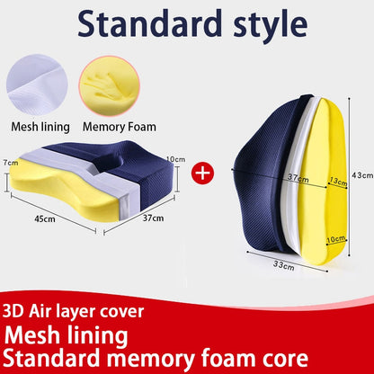 Memory Foam Office Chair Cushion Orthopedic Pillow