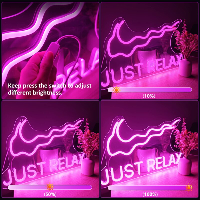 Just Relax Neon Light Sign