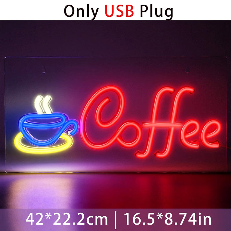 Custom Coffee Neon Sign