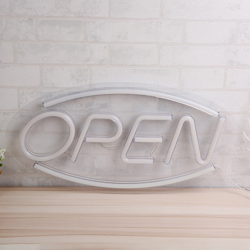 USB "Open" Neon Sign