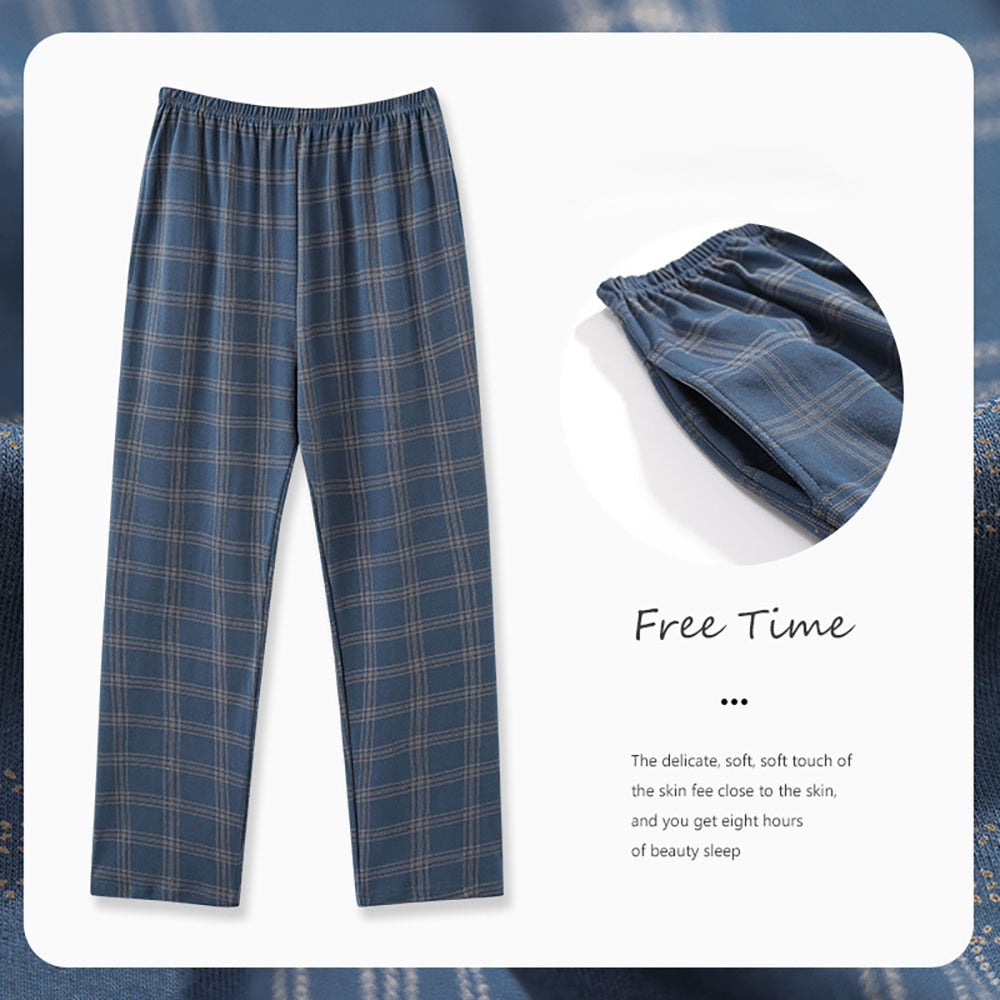 Men's Casual Plaid Pajama Pants Sleepwear