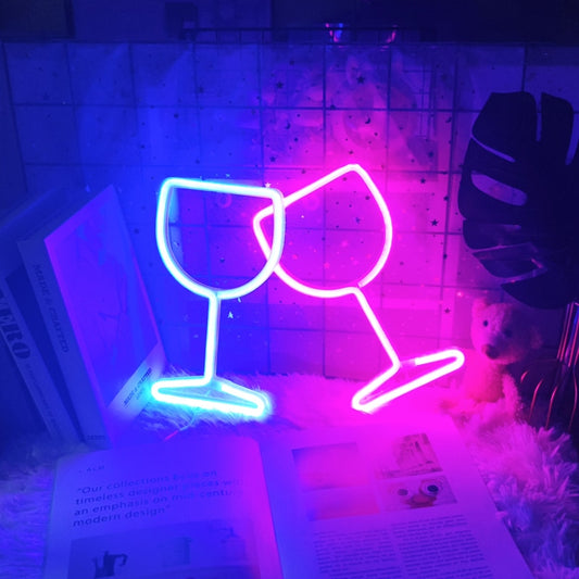 Wine Glass Led Neon Light/Sign