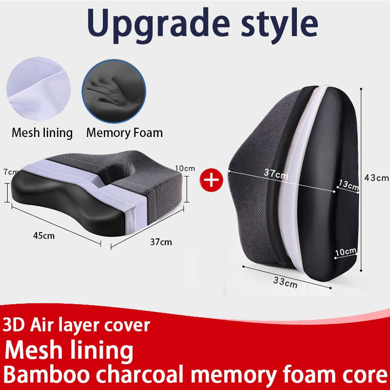 Memory Foam Office Chair Cushion Orthopedic Pillow