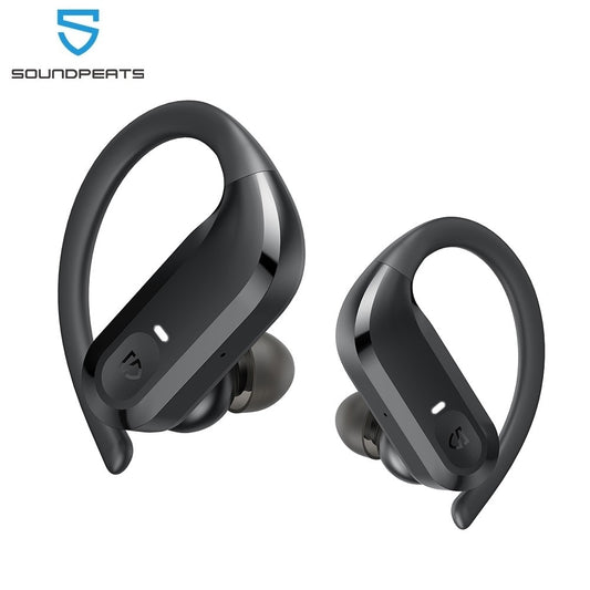 Soundpeats S5 True Wireless Earbuds Over-Ear Hooks Bluetooth Stereo Wireless Earphones 12mm Driver Touch Control IPX7 Waterproof