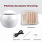 Air Humidifier Ultrasonic USB Aroma Diffuser Wood Grain LED Night Light and Essential Oil Diffuser