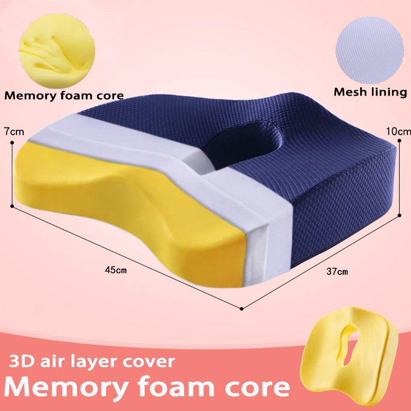 Memory Foam Office Chair Cushion Orthopedic Pillow