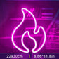 Fire Flame Neon LED Light