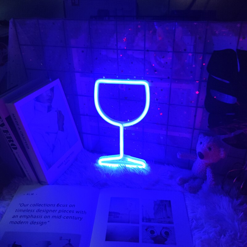 Wine Glass Led Neon Light/Sign