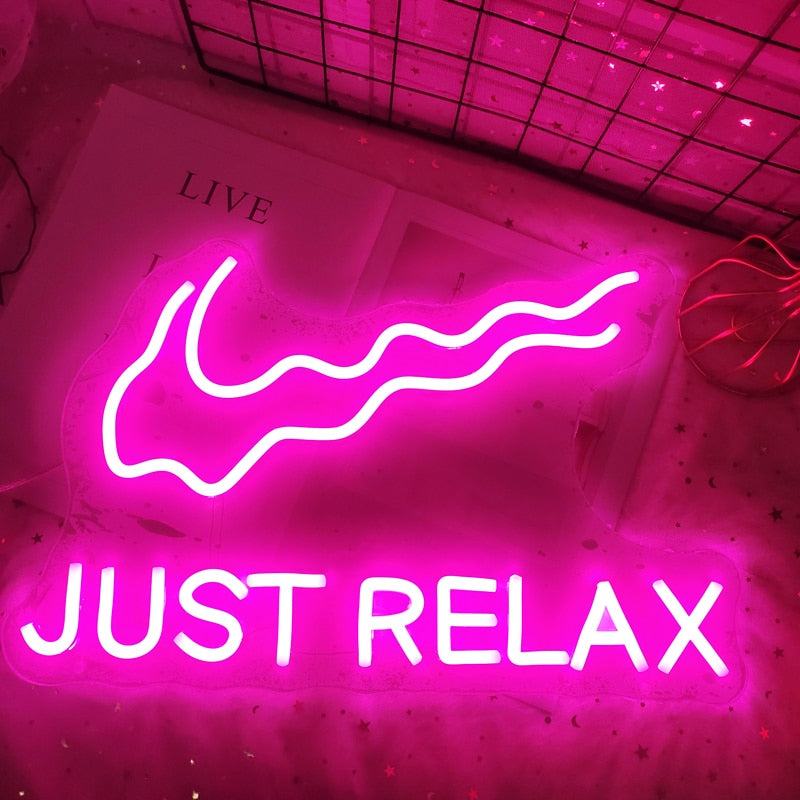 Just Relax Neon Light Sign