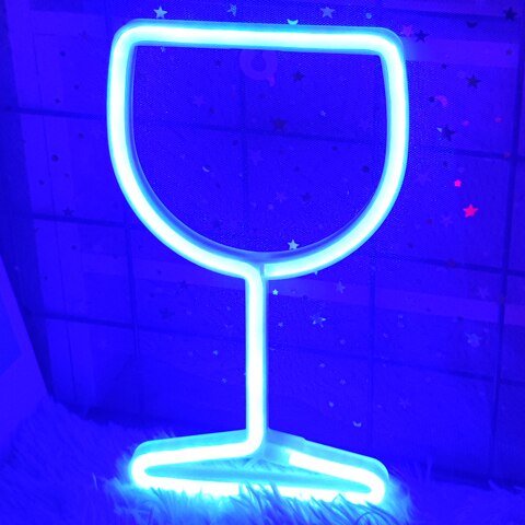 Wine Glass Led Neon Light/Sign