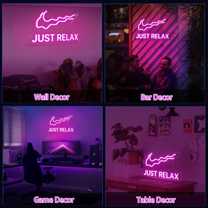 Just Relax Neon Light Sign