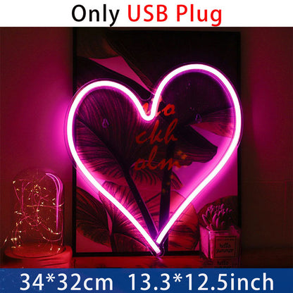 Heart Shape Neon Light