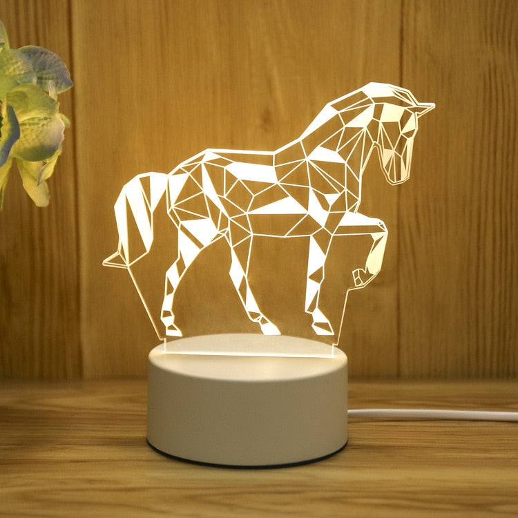 3D USB Table Lamps, 32 Different Designs to Choose From