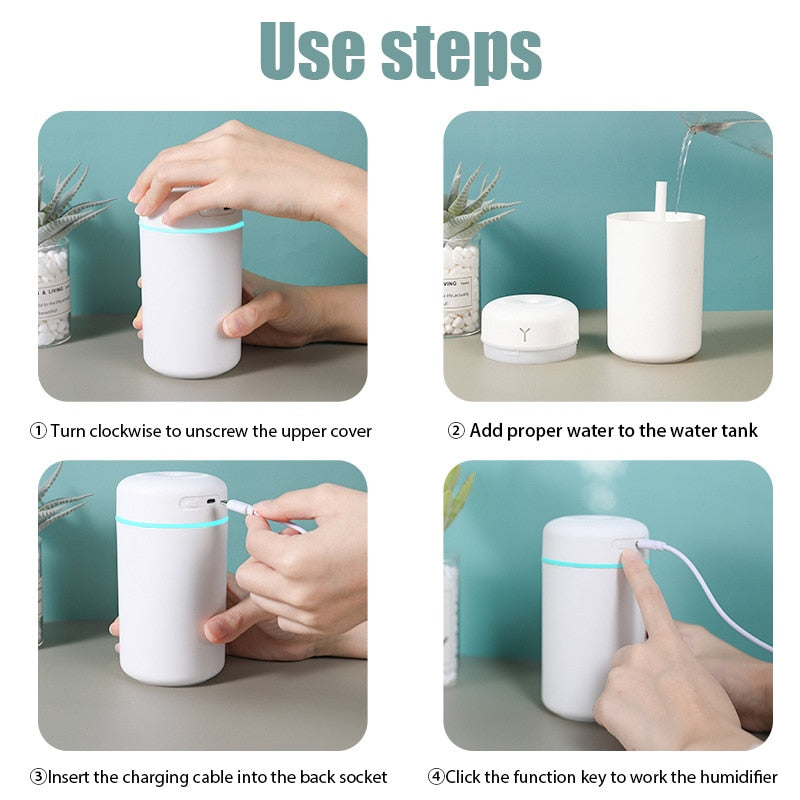 Portable 420ml Air Humidifier