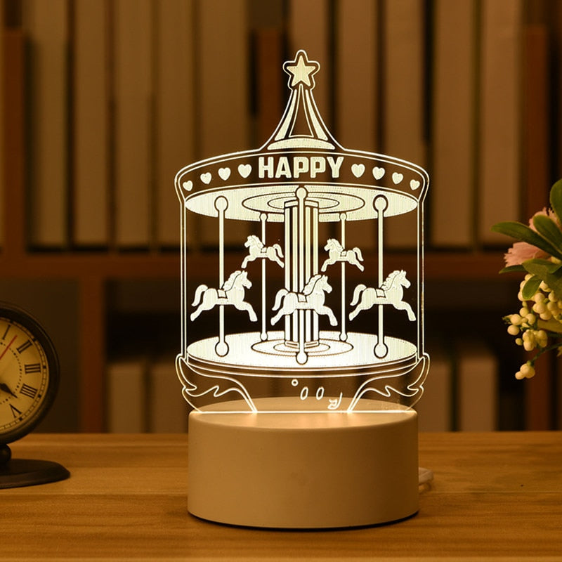 3D USB Table Lamps, 32 Different Designs to Choose From