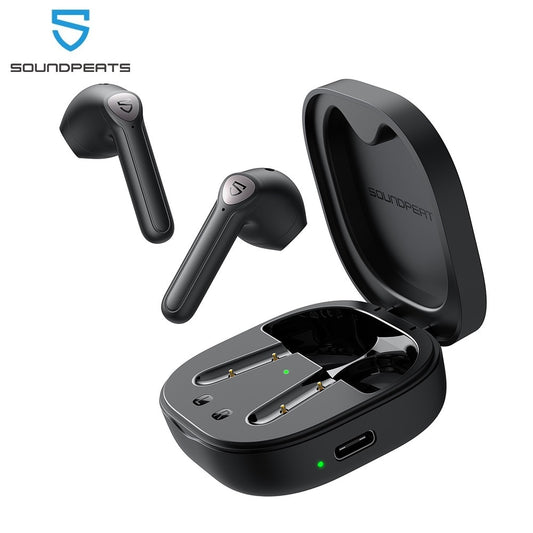 SOUNDPEATS TrueAir2 + Wireless Earphones QCC3040 aptX-adaptive Bluetooth V5.2 Earbuds 4-Mic CVC 8.0 Noise Cancellation Game Mode