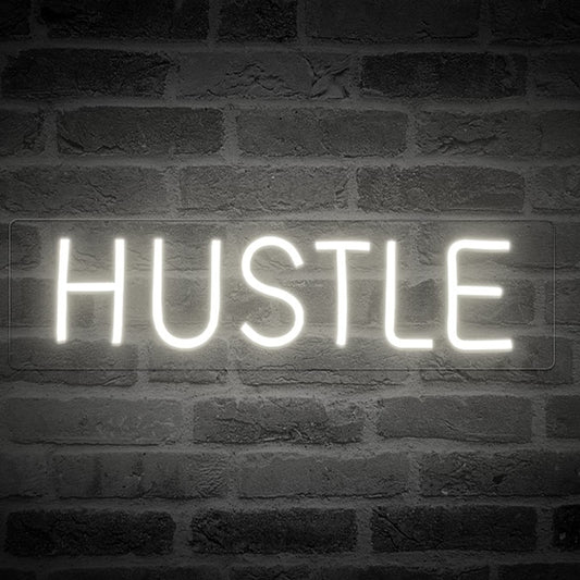 HUSTLE LED Neon Sign