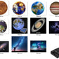 Aurora Moon Galaxy Projection Lamp Creative Background Atmosphere Night Light Earth Projector Photography Lamp