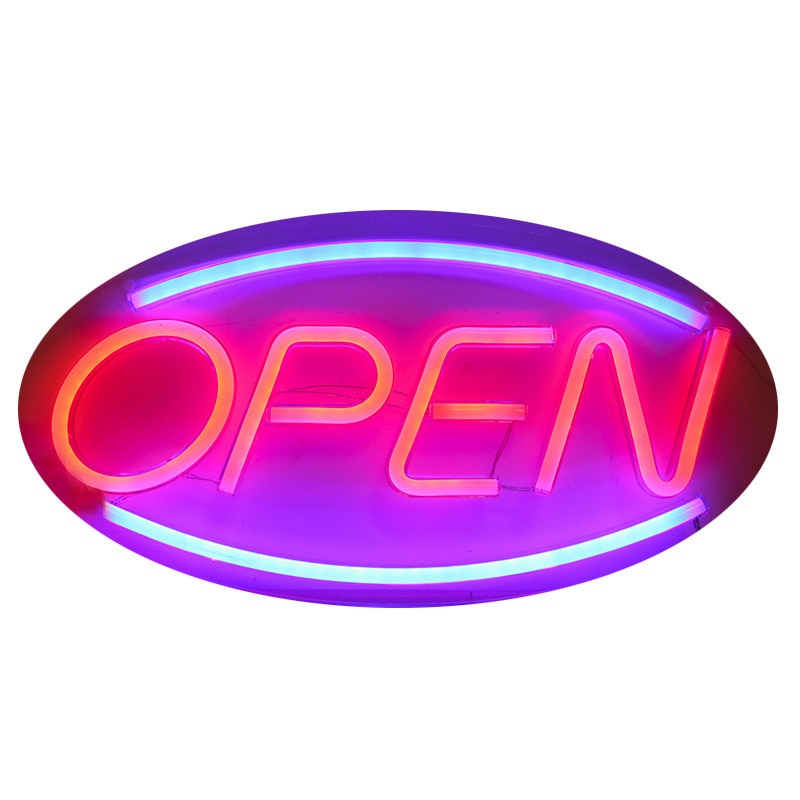 USB "Open" Neon Sign