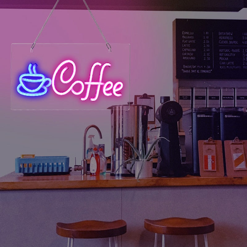 Custom Coffee Neon Sign