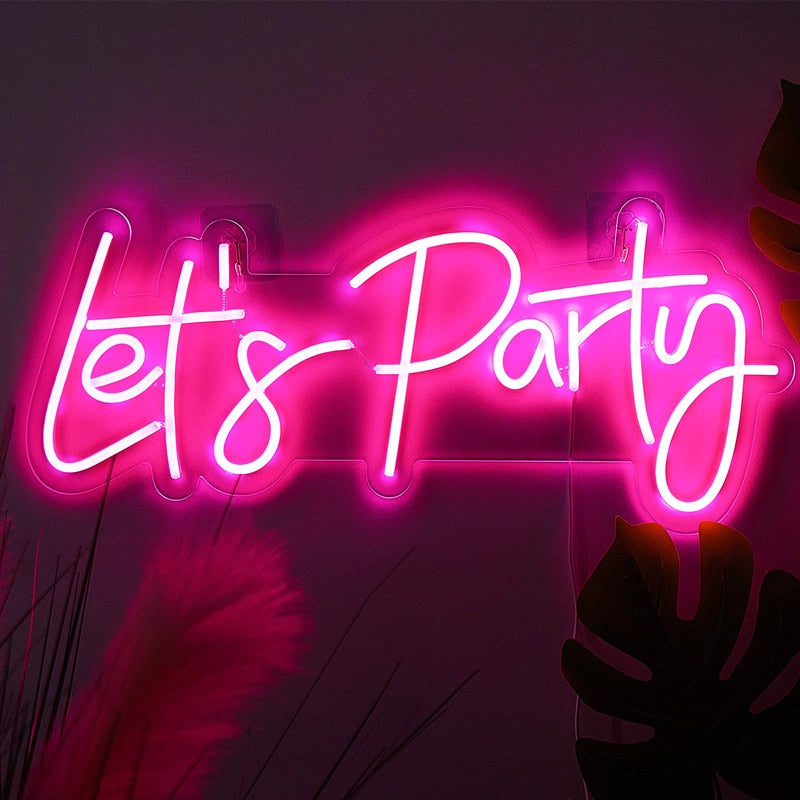 Custom LED Let's Party Neon Light Sign