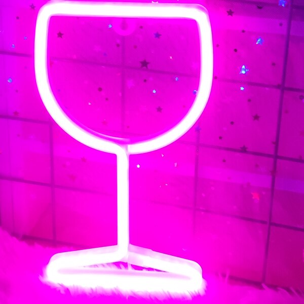 Wine Glass Led Neon Light/Sign