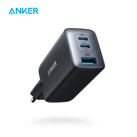 Anker USB C Charger, 735 Charger (Nano II 65W), PPS 3-Port Fast Compact Foldable Wall Charger for MacBook Pro/Air, iPad Pro