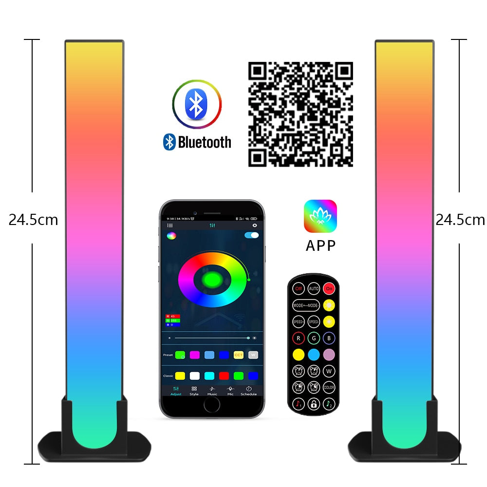 RGB LED 52 Key Remote Control/Bluetooth/WiFi Floor lamp